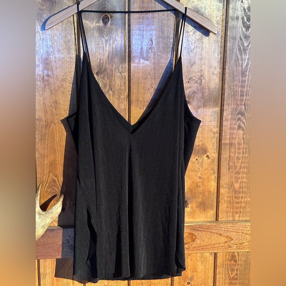 Express Black V-Neck Spaghetti Strap Camisole